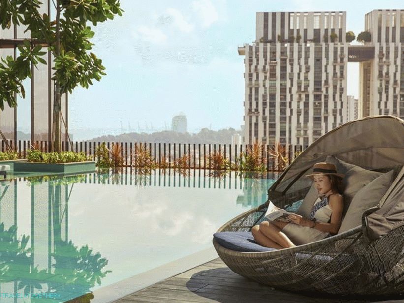 10 nejlepších hotelů v Singapuru - střešní bazén