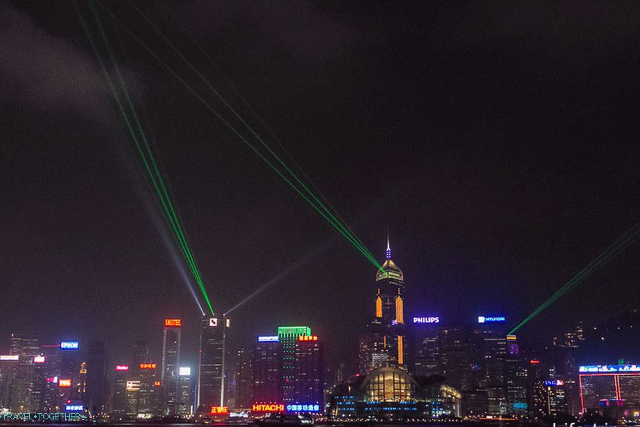 Laserová show v Hongkongu (2)
