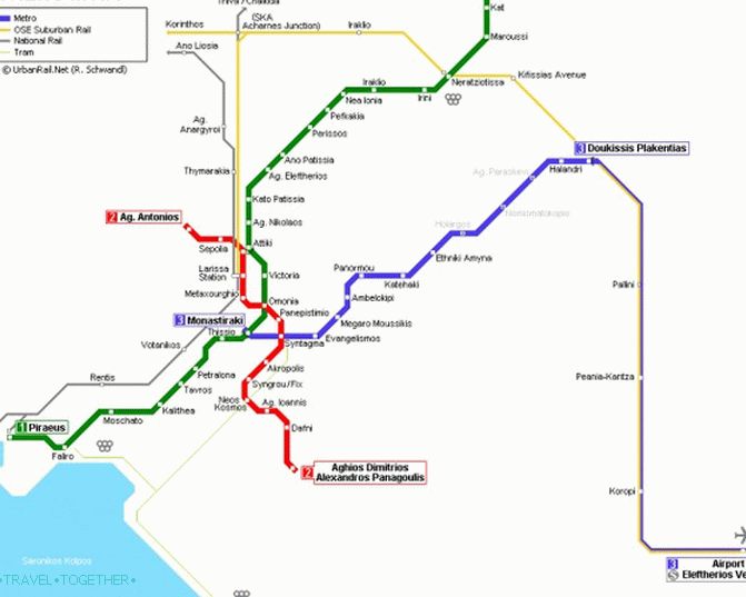 Wi-Fi zdarma na vlakových a stanicích metra v Athénách