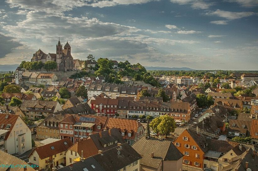 Pohled na Breizach am Rhein