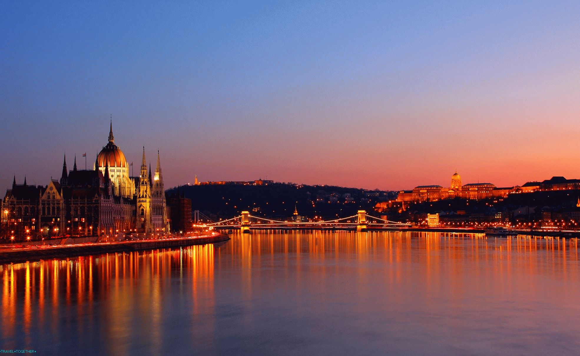 Budapešť - panorama Budín