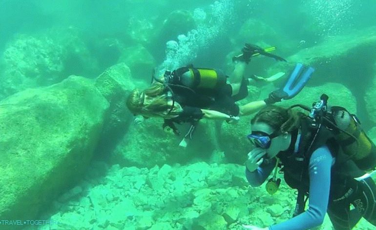 Potápění na Korfu