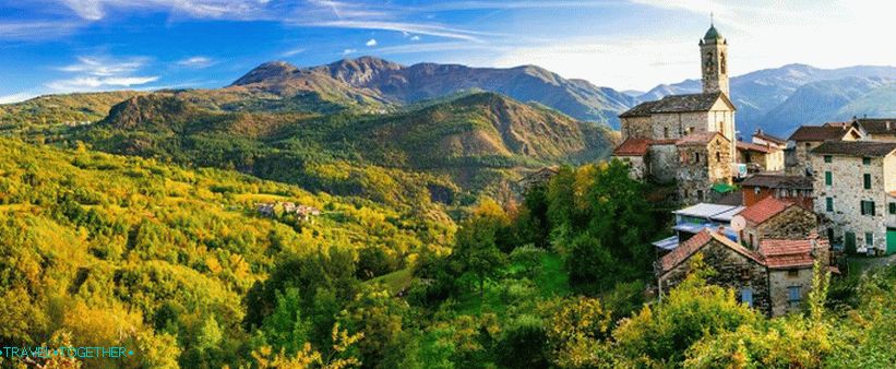 Apeniny v pohoří Emilia-Romagna