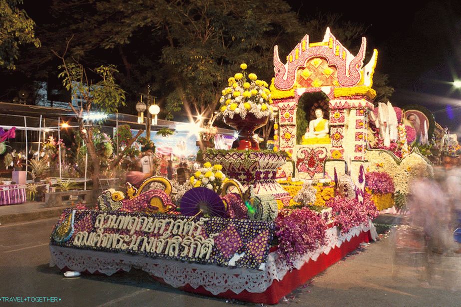 Květinový kočár, Chiang Mai Flower Festival Květinový kočár, Chiang Mai Flower Festival