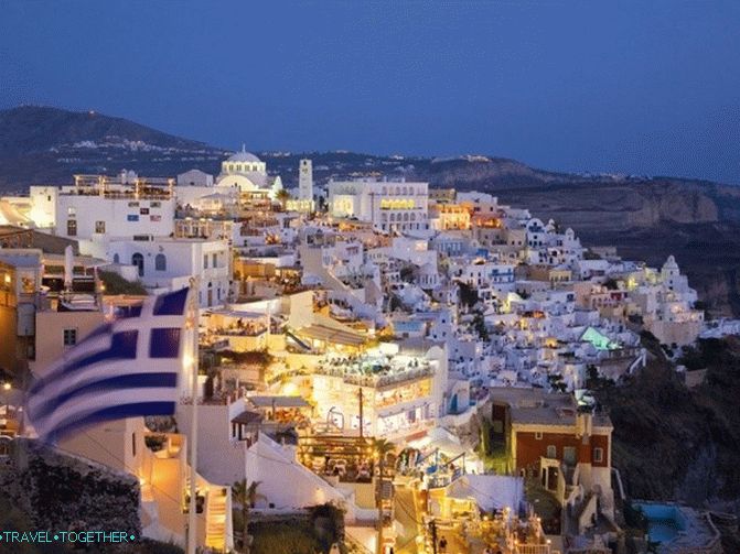 Fira - centrum Santorini