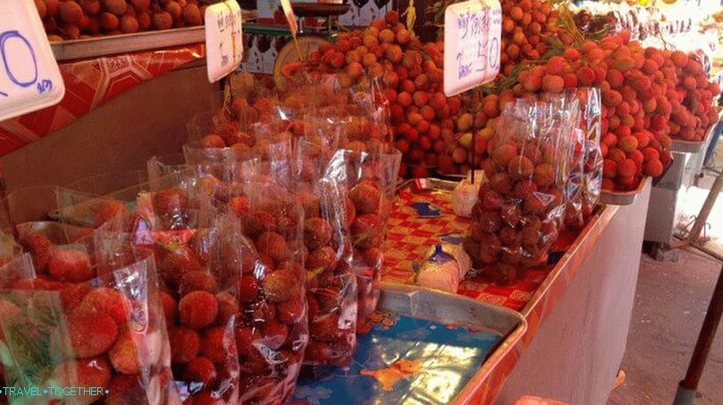 Jak si vybrat liči ovoce v Thajsku
