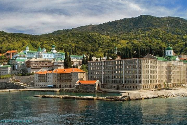 Chalkidiki, klášter sv. Panteleimona