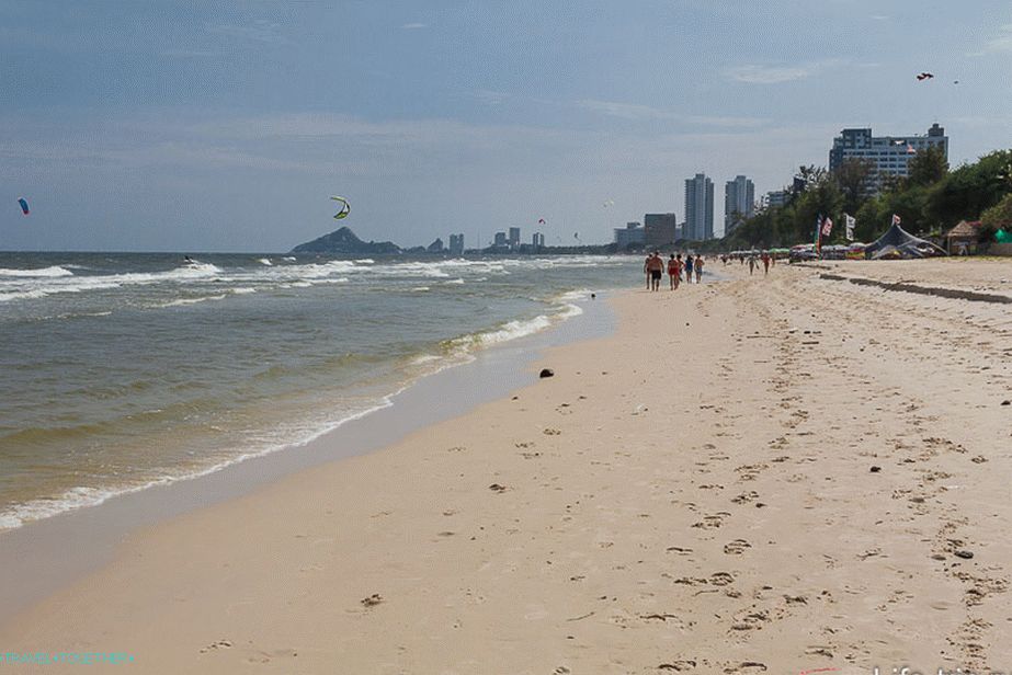 Pláž města Hua Hin