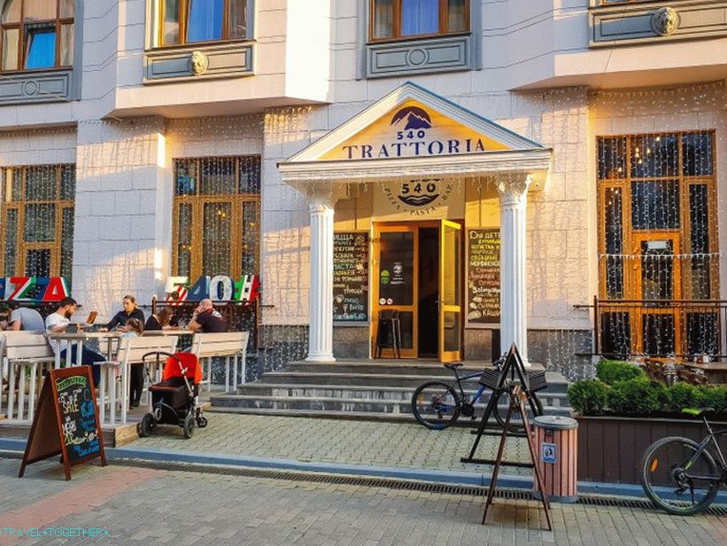 Restaurace Trattoria 540 v Gorki Gorod