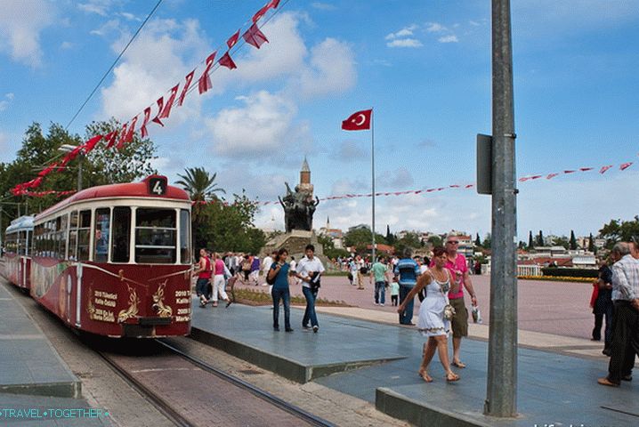 V blízkosti starého města Antalya. Turecko.