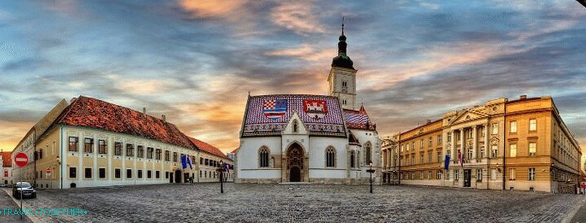 Horní město v Záhřebu