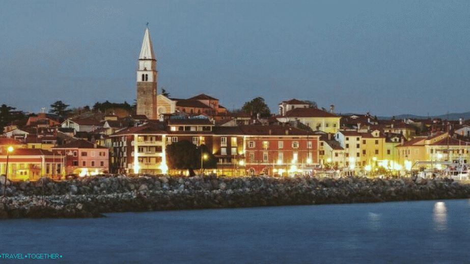 Pohled na staré město Izola