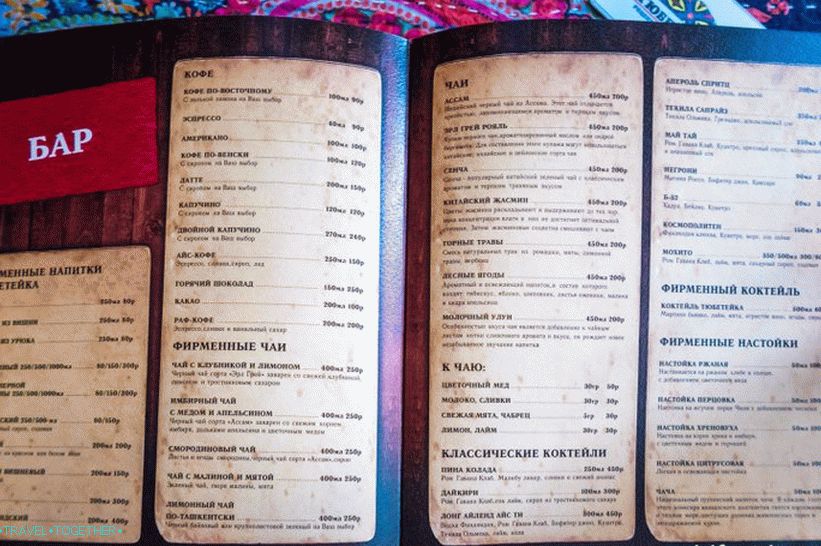 Cafe Tubeteyka v Soči - oáza orientální kuchyně