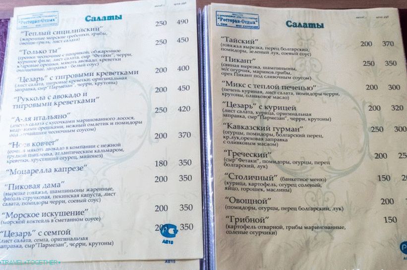 Snake Cafe - jediná instituce na vodopády Zmeikovskie