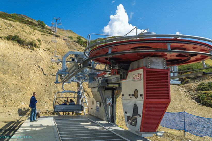 Kamenný sloup 2509 mv Rosa Khutor - skvělé sledování pro začátečníky