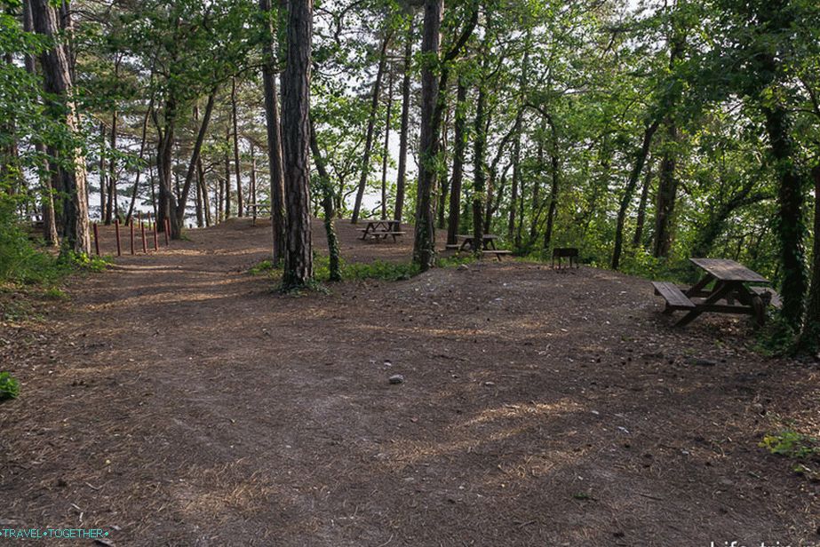 Glade camping s výhledem na moře
