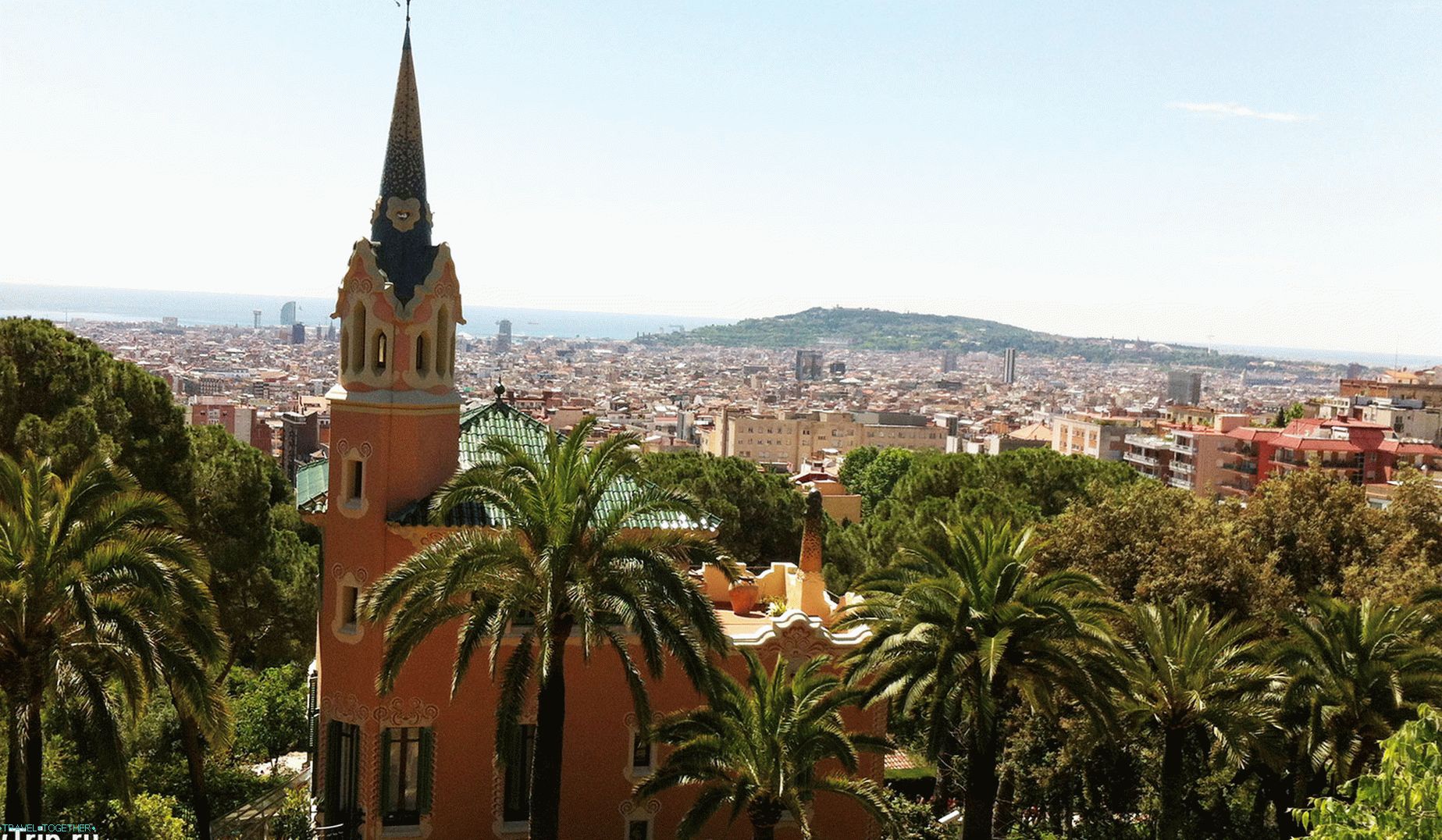 Pohled na Barcelona z Park Guell