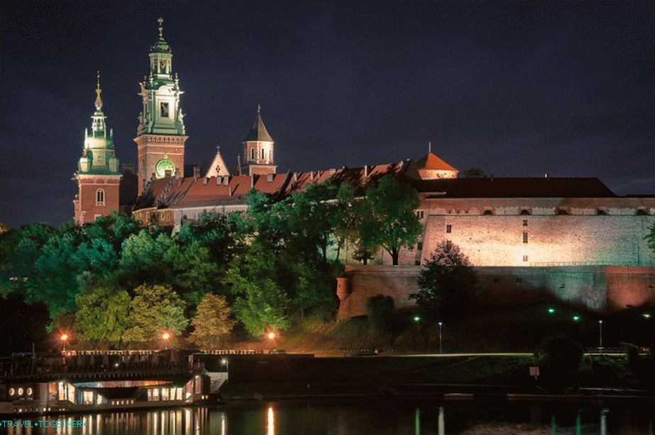 Pohled na Wawel z břehu Visly, Krakov