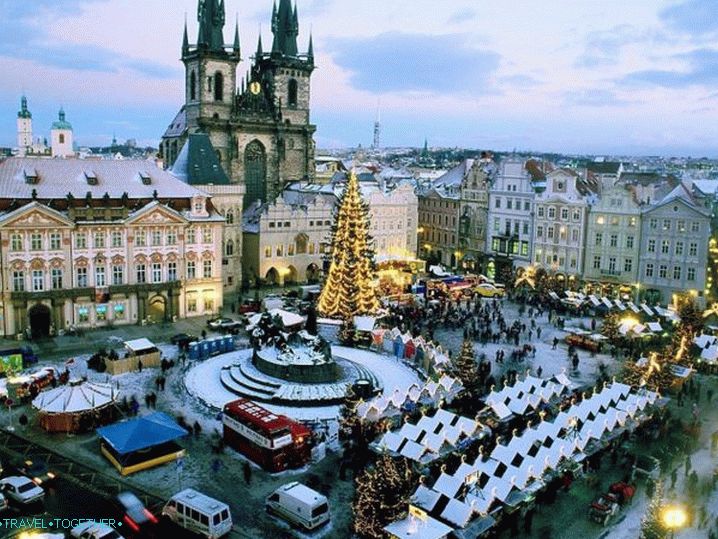 Praha v zimě