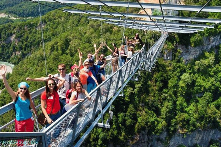 Soči, extrémní park Skypark