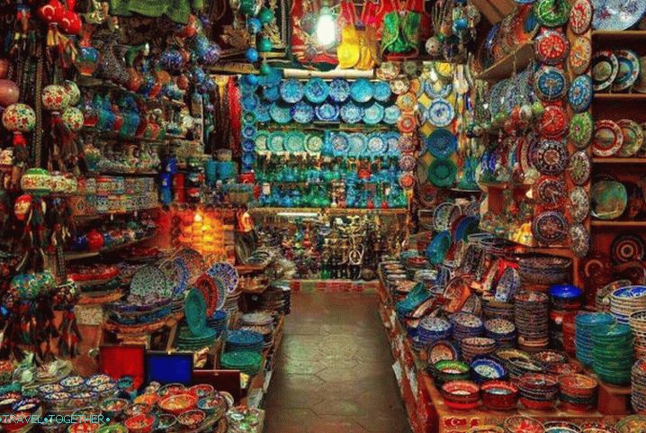 Turecko, velký bazar v Istanbulu