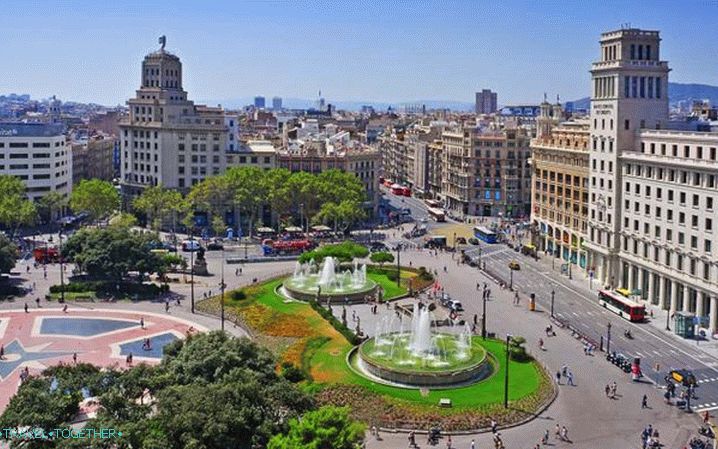 Barcelona, ​​Plaza Catalunya