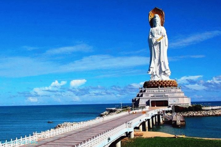 Hainan, socha bohyně Guanyina