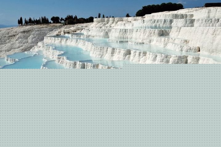 Turecko, přírodní komplex Pamukkale