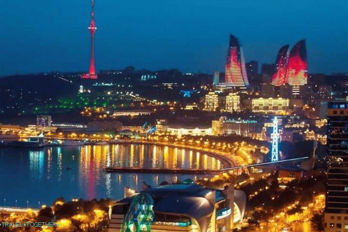 Ázerbájdžán, Baku noc