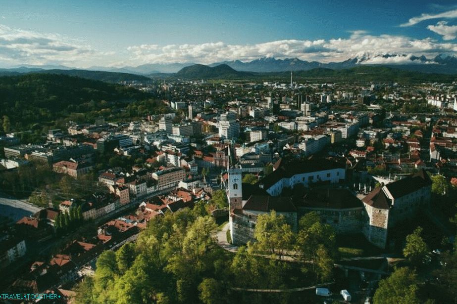 Pohled na Lublaňský hrad