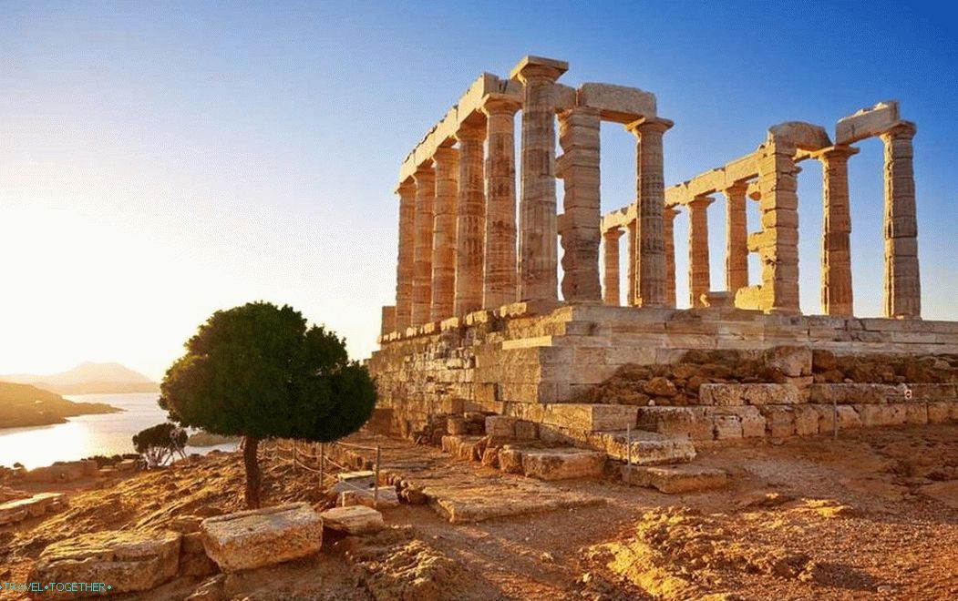 Cape Sounion. Poseidonův chrám