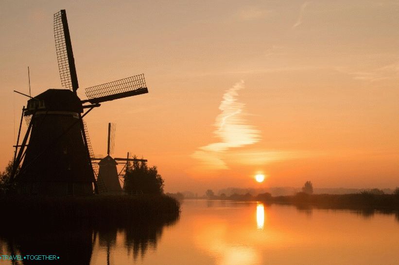 Větrné mlýny Kinderdijk