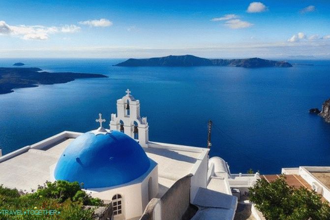 Santorini za jeden den
