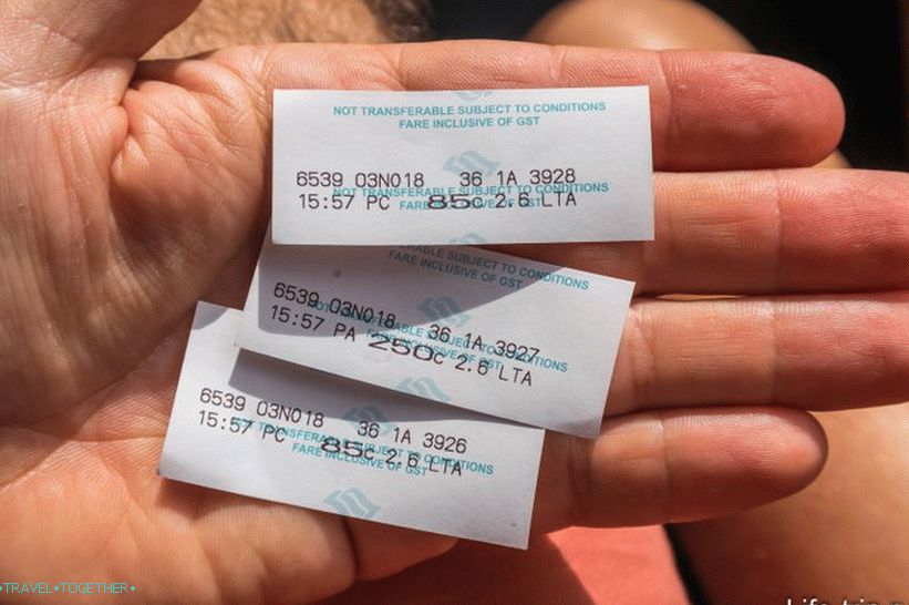 Jízdenka, kterou řidič vydal po zaplacení jízdného