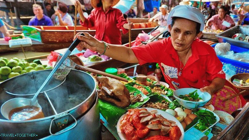 Plovoucí trhy Thajska