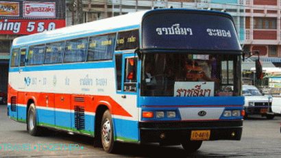 Pravidelný autobus 2 třídy v Thajsku