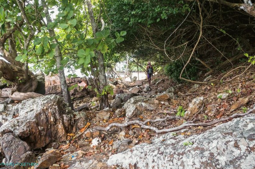 Ostrov Bambu poblíž Phi Phi - zahrnut ve všech prohlídkách