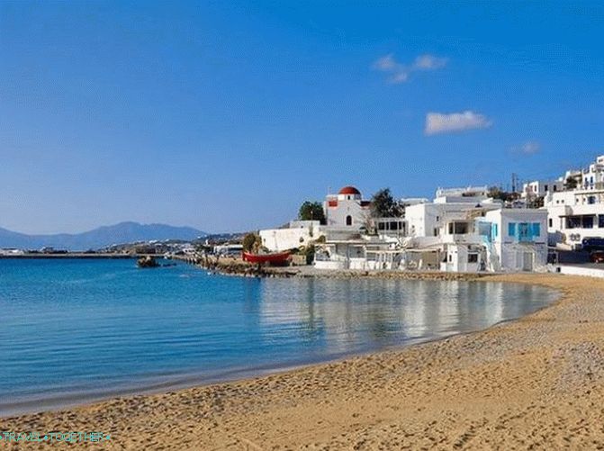 Ostrov Mykonos. Prestižní a módní