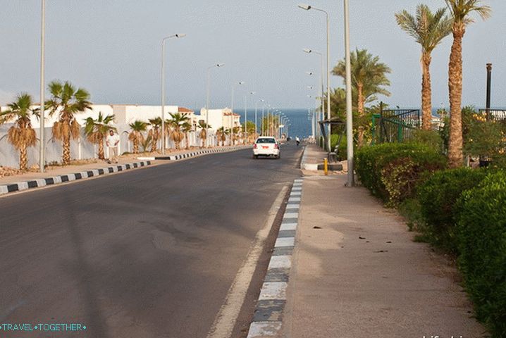 Ulice Sharm el-Sheikh.