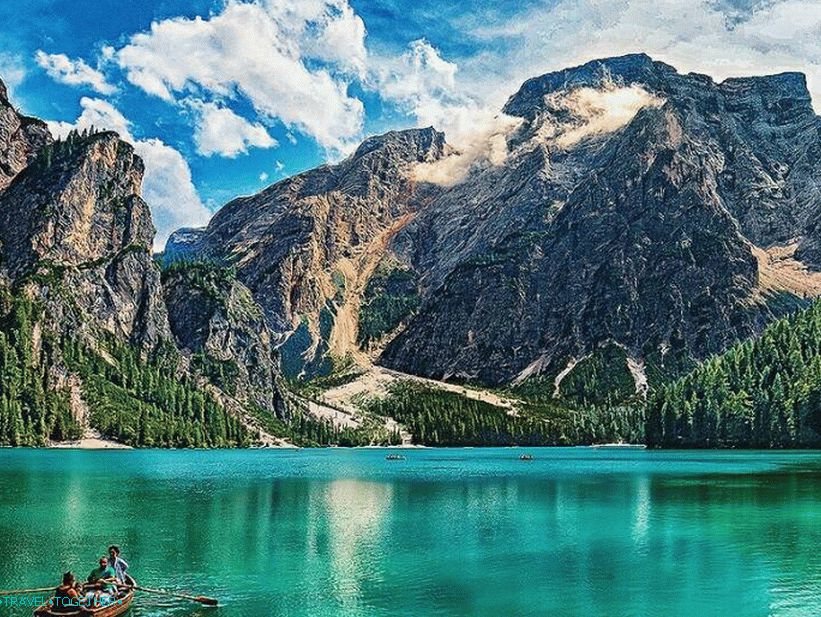 Braies v létě