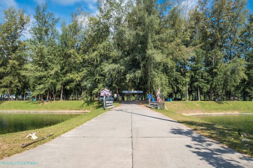 Nai, Harn, park, do, Phuket, blízký, Nai, Harn, pláž
