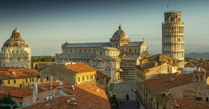 Pohled na katedrálu, Pisa