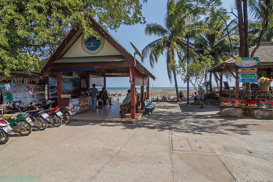 Pláž Ao Nam Mao Beach - ne pro plavání, ale pro rozjímání