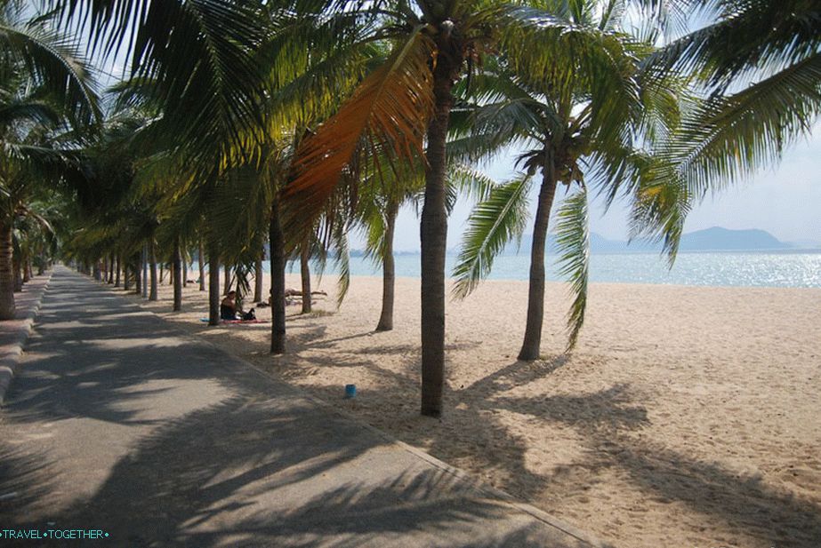 Palm Alley v centrální části pláže