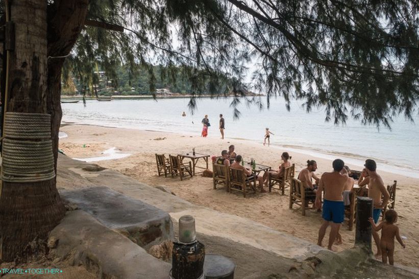 Beach, Haad, salát, (Haad, salát), -, při hledání, o, ticho, dále, ta, Phangan