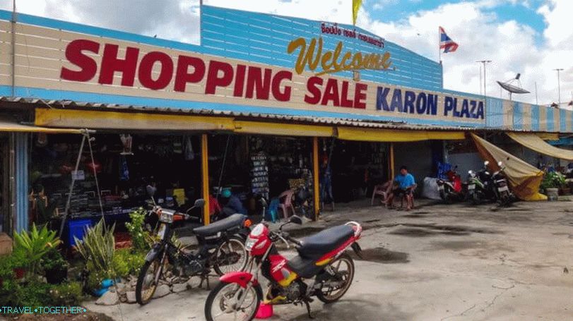 Nakupování na Karon Beach v Phuketu