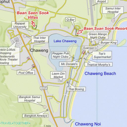 Chaweng Sketch Map