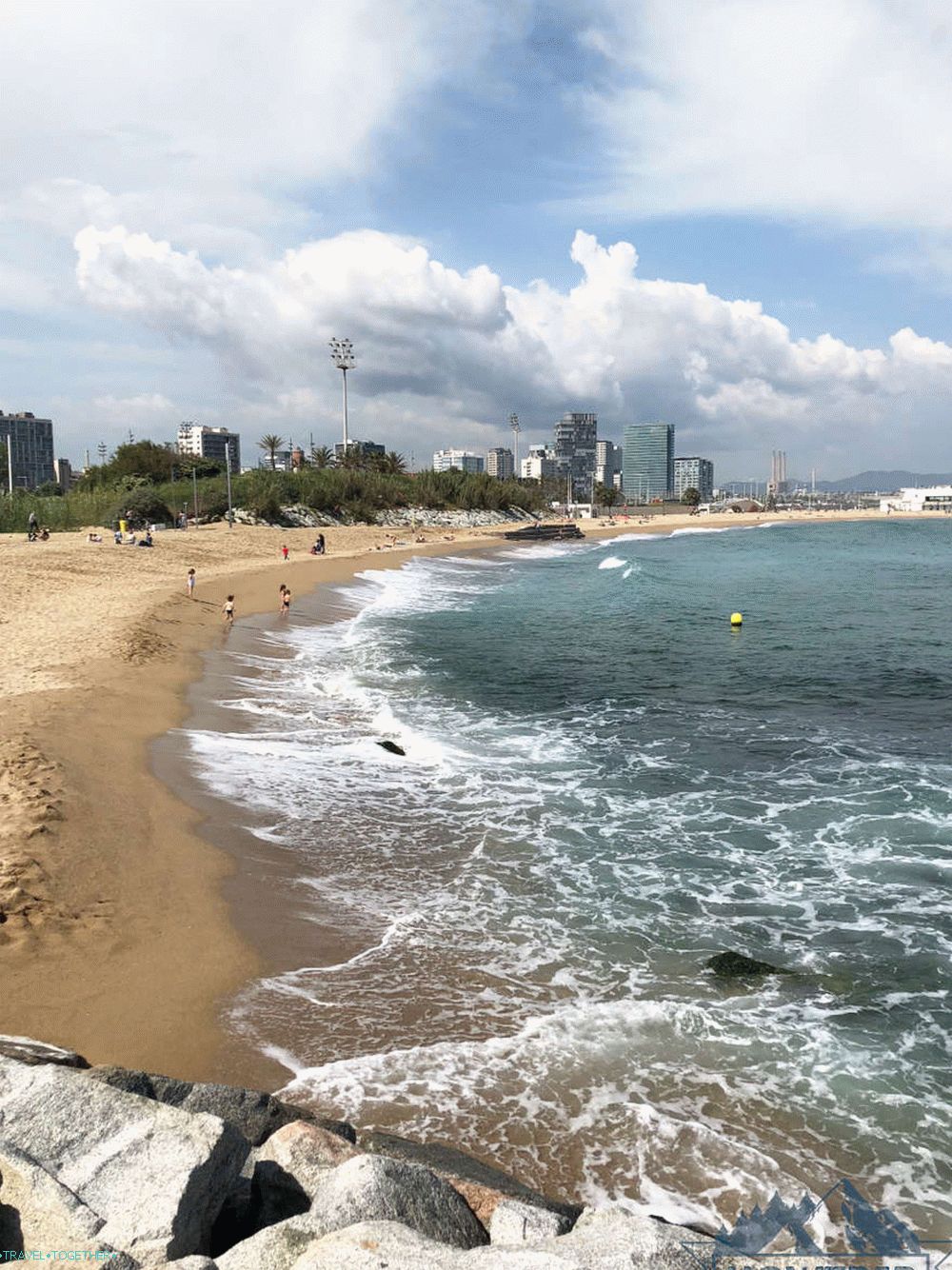 Nudistická pláž v Barceloně