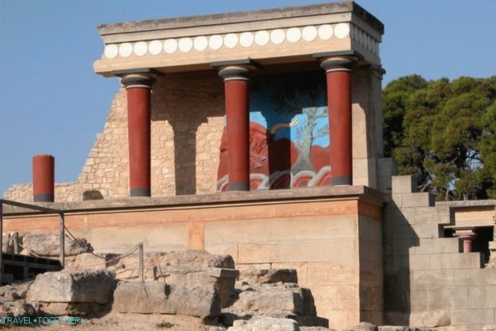 Kréta, palác Knossos