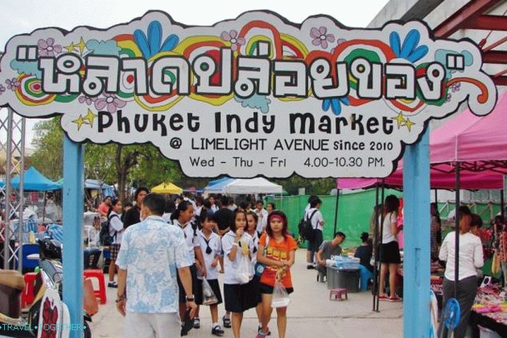 Phuket, indický trh
